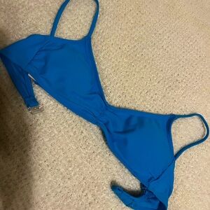Blue bikini top (no bottoms)